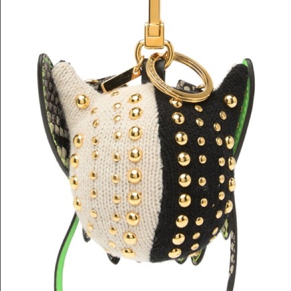 BurberryMavis Owl Studded Key Charm - Picture 2 of 5